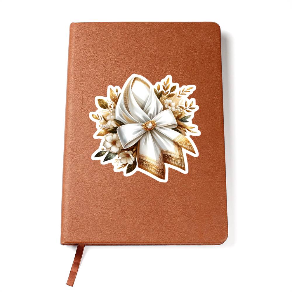 Luxury Wedding Decor Sticker 085 - Vegan Leather Journal