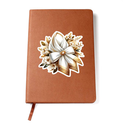 Luxury Wedding Decor Sticker 085 - Vegan Leather Journal