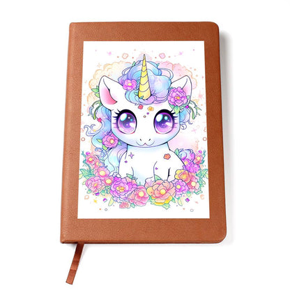 Cute Unicorn 079 - Vegan Leather Journal