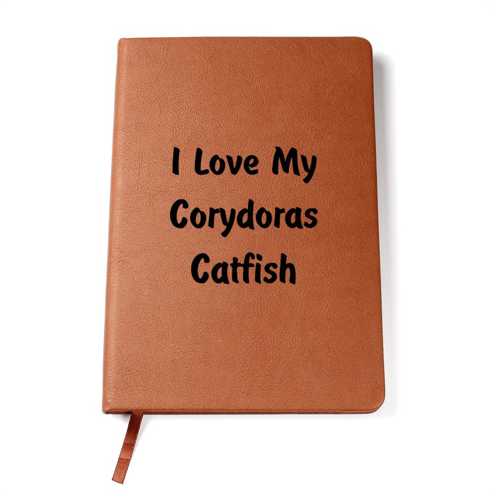 Love My Corydoras Catfish - Vegan Leather Journal