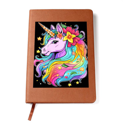 Cute Unicorn 008 - Vegan Leather Journal