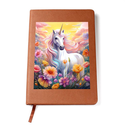 Cute Unicorn 041 - Vegan Leather Journal