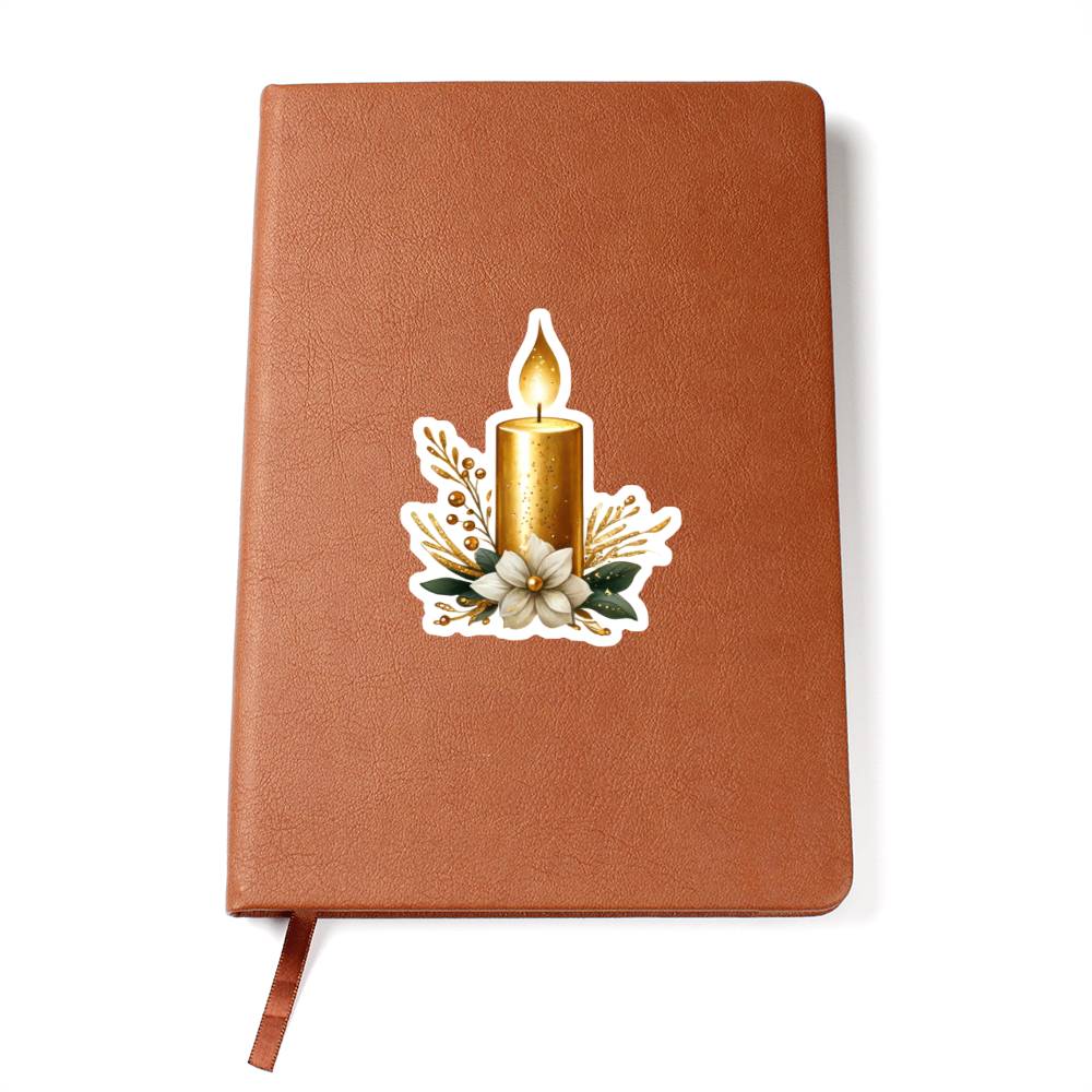 Luxury Wedding Decor Sticker 016 - Vegan Leather Journal