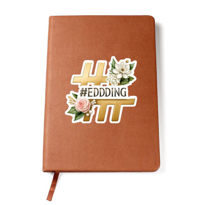 Luxury Wedding Decor Sticker 073 - Vegan Leather Journal
