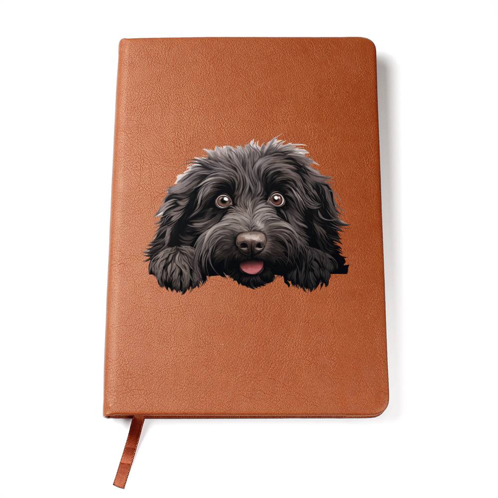 Puli Peeking - Vegan Leather Journal