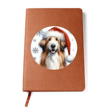 Christmas Dog - Berger Picard - Vegan Leather Journal