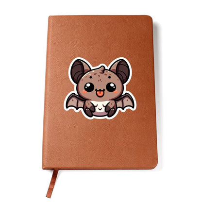 Cute Nectar Bat sticker 101 - Vegan Leather Journal