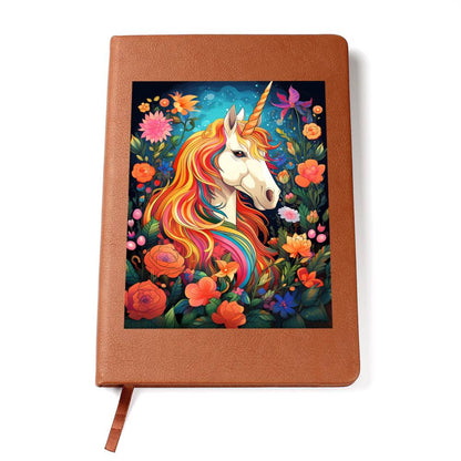 Cute Unicorn 020 - Vegan Leather Journal