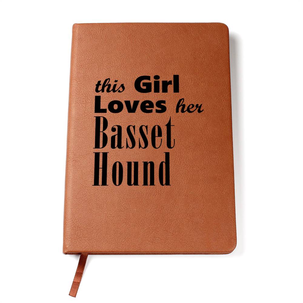 Basset Hound - Vegan Leather Journal