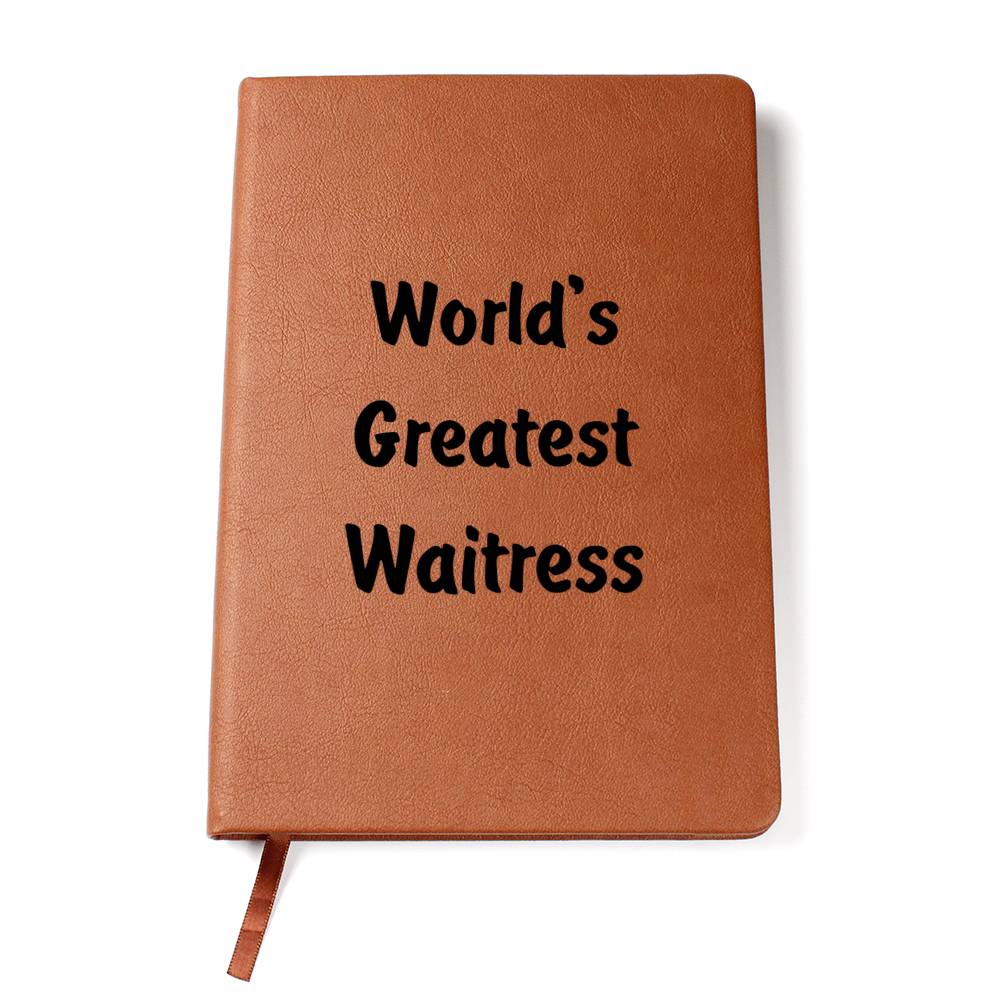 World's Greatest Waitress v1 - Vegan Leather Journal