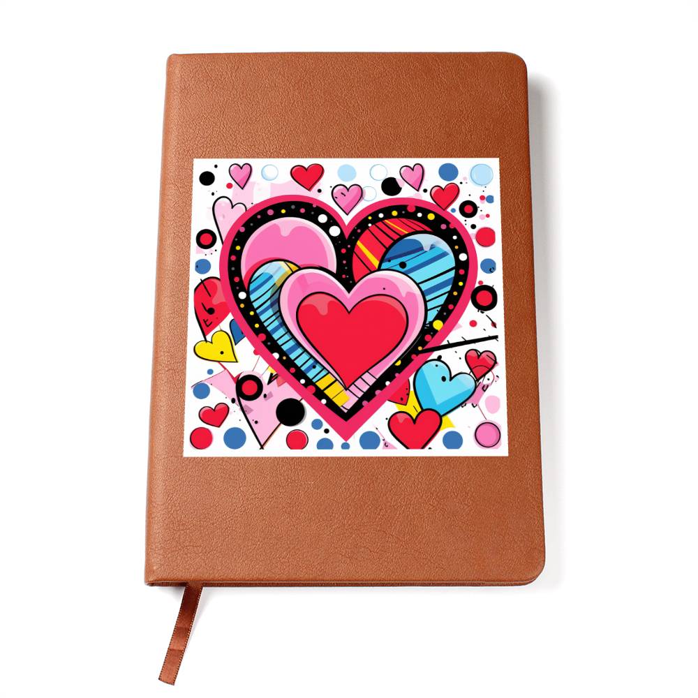Valentine's Day Pop Art 23 - Vegan Leather Journal