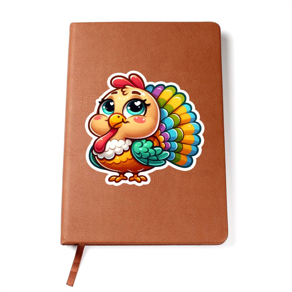 Cute Turkey sticker 200 - Vegan Leather Journal