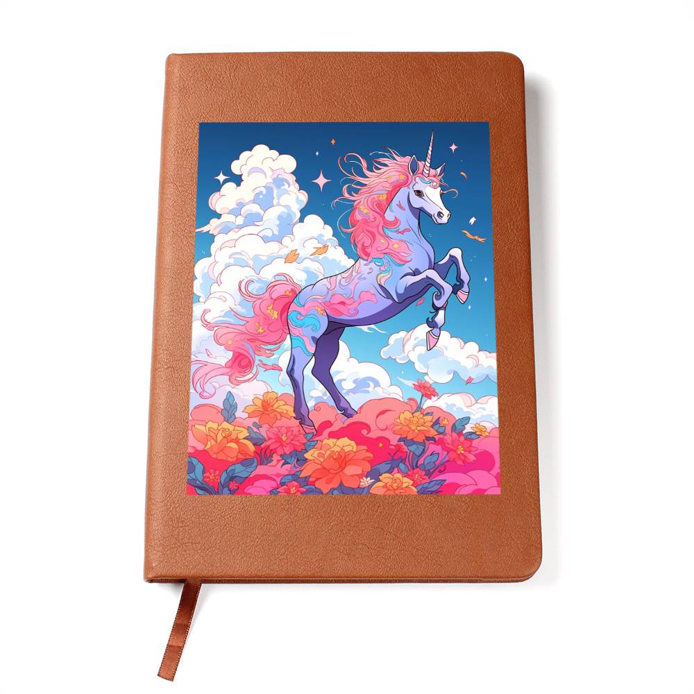 Cute Unicorn 009 - Vegan Leather Journal