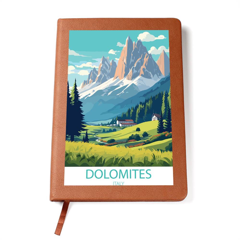 Famous Travel Destinations - Dolomites, Italy - Vegan Leather Journal