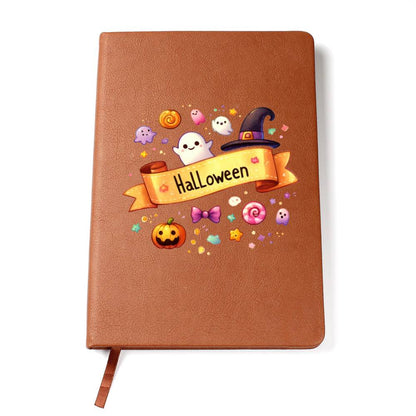 Cute Halloween Sticker 100 - Vegan Leather Journal