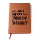 Miniature Schnauzer - Vegan Leather Journal