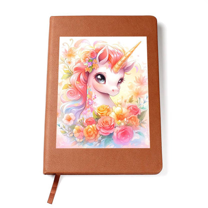 Cute Unicorn 070 - Vegan Leather Journal