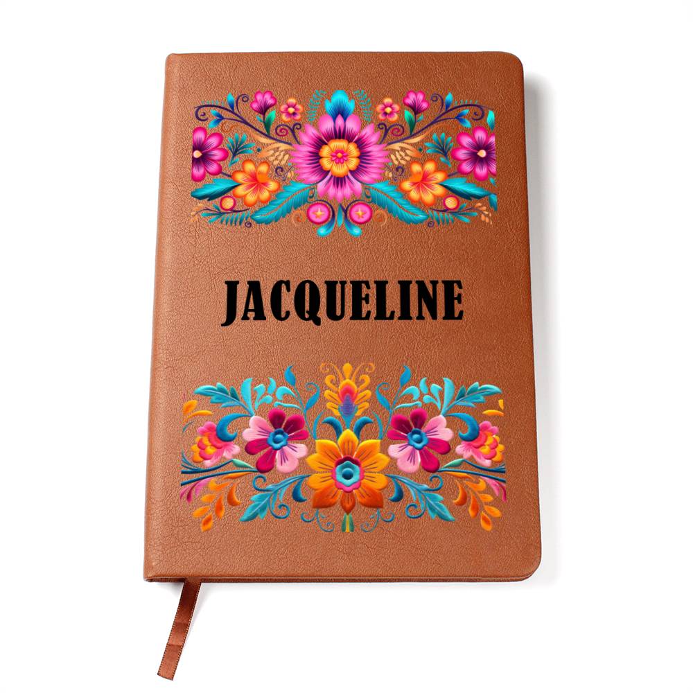 Jacqueline (Mexican Flowers 1) - Vegan Leather Journal