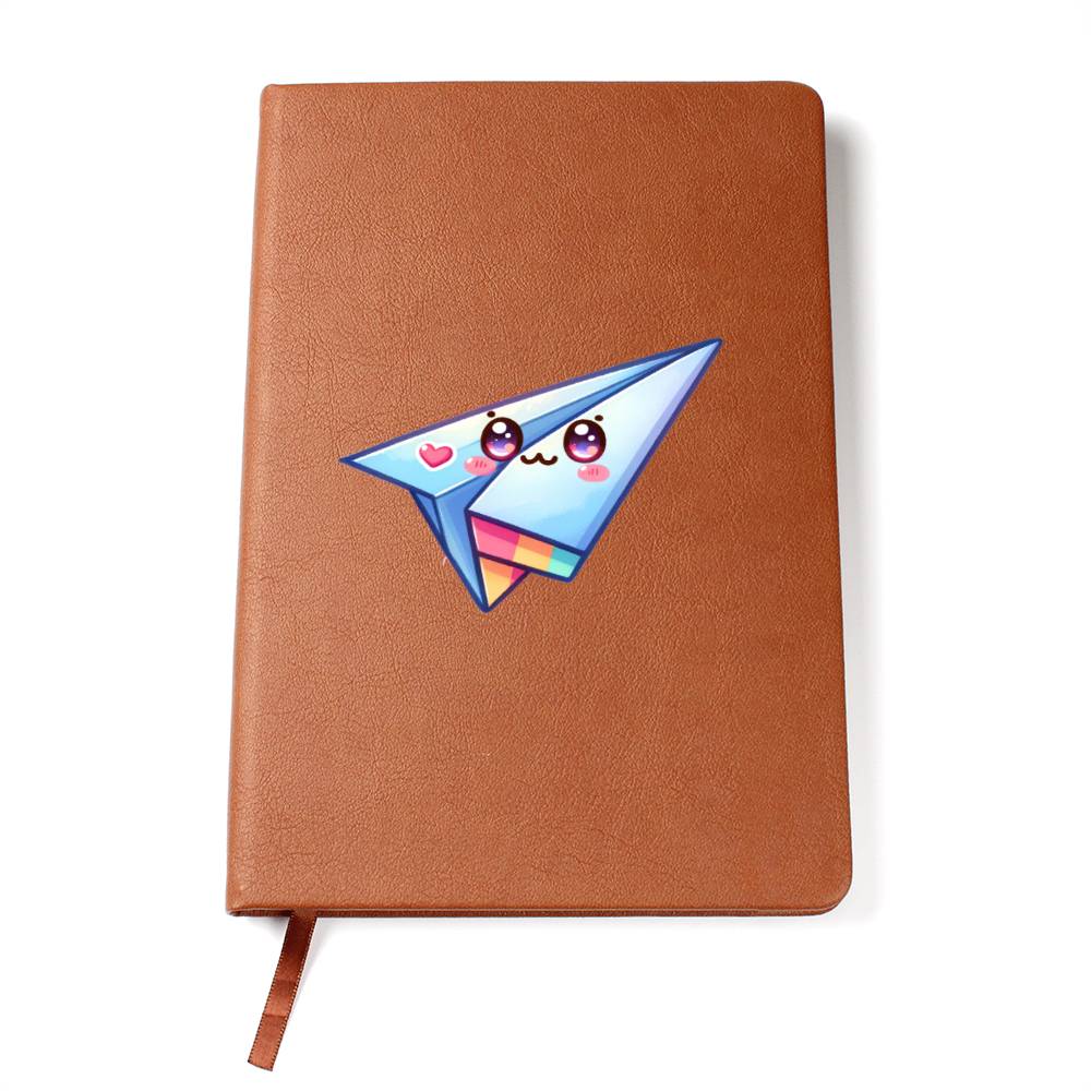 Cute Back to School Sticker 045 - Vegan Leather Journal