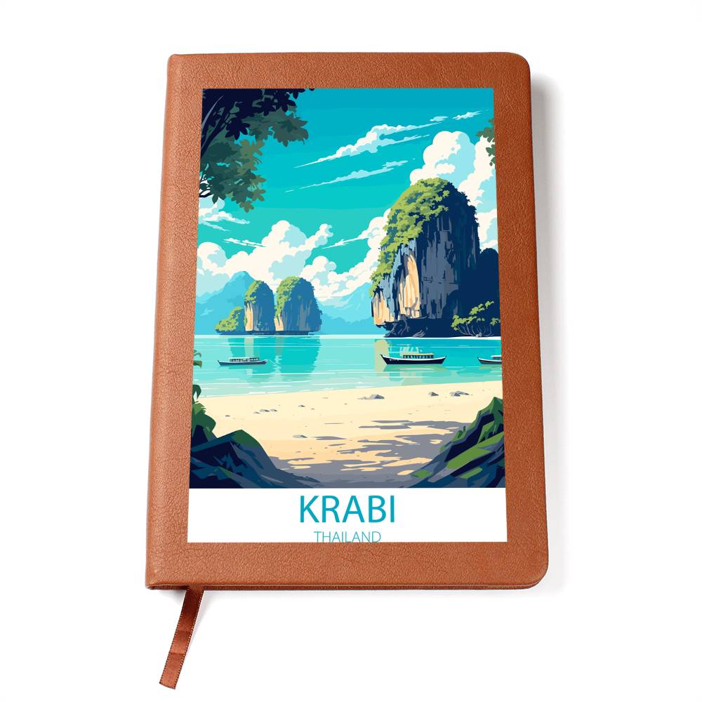 Famous Travel Destinations - Krabi, Thailand - Vegan Leather Journal