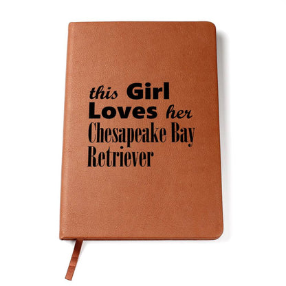 Chesapeake Bay Retriever - Vegan Leather Journal