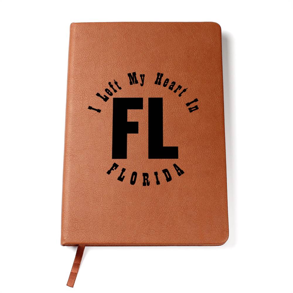 Heart In Florida v01 - Vegan Leather Journal