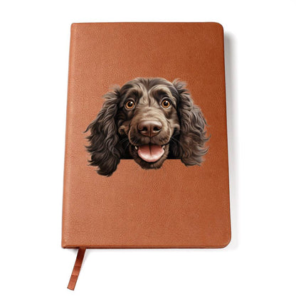 Boykin Spaniel Peeking - Vegan Leather Journal