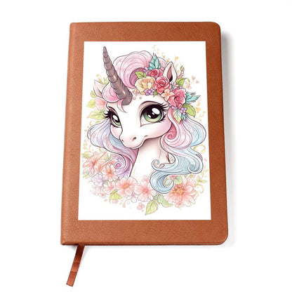 Cute Unicorn 048 - Vegan Leather Journal