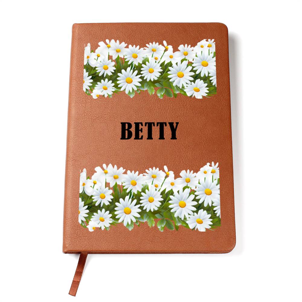 Betty (Playful Daisies) - Vegan Leather Journal