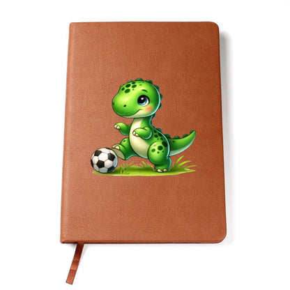Colorful Baby Dinosaur 076 - Vegan Leather Journal