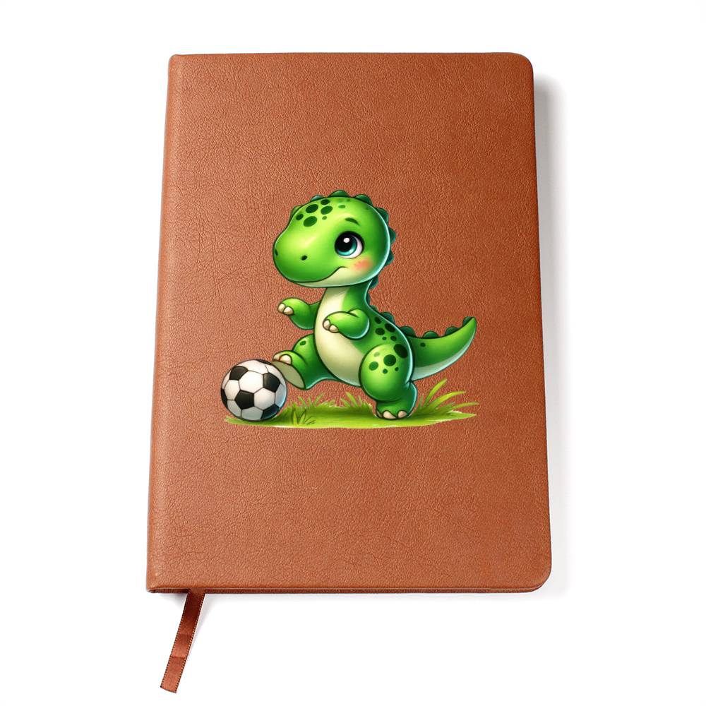 Colorful Baby Dinosaur 076 - Vegan Leather Journal