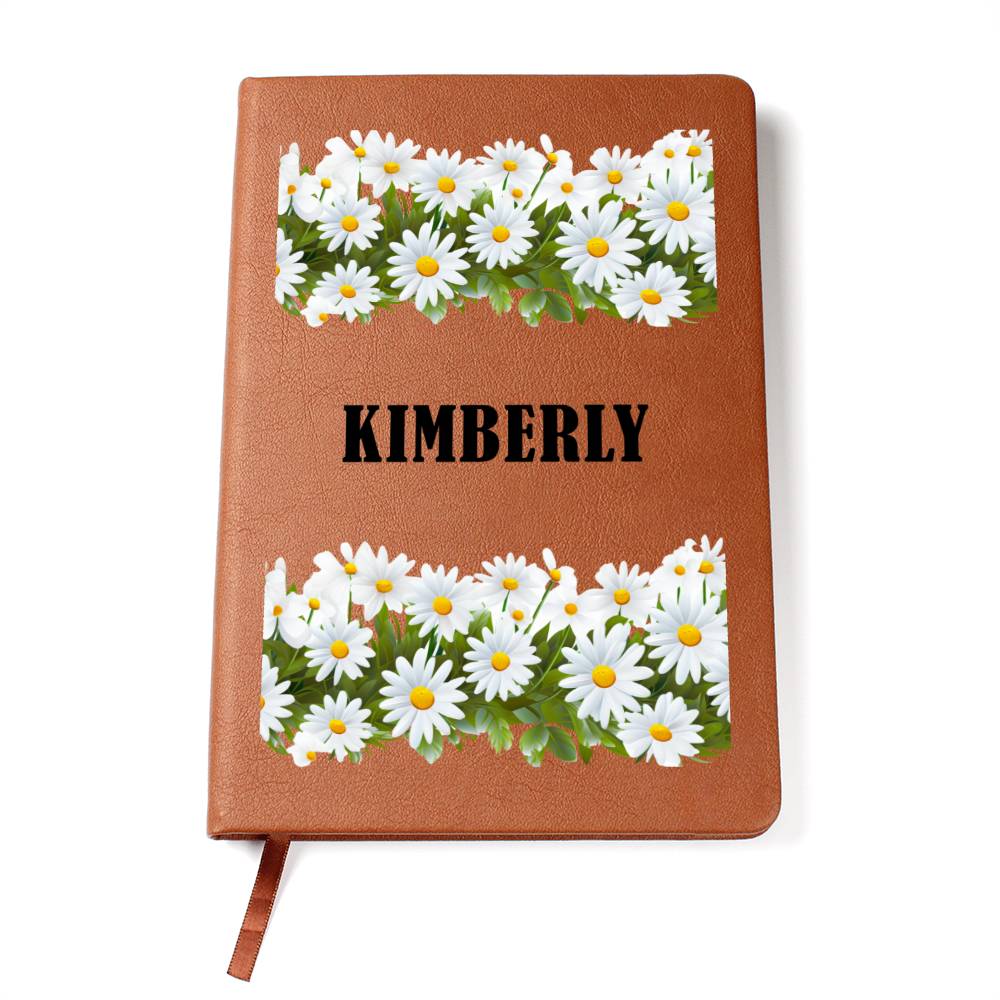 Kimberly (Playful Daisies) - Vegan Leather Journal
