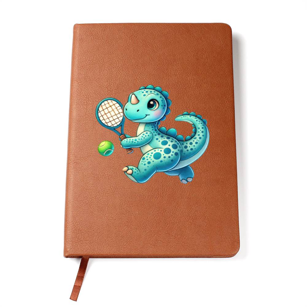 Colorful Baby Dinosaur 089 - Vegan Leather Journal