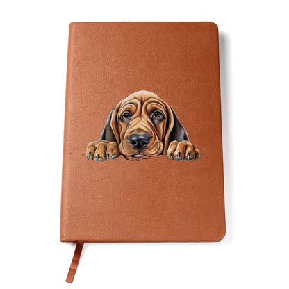 Bloodhound Peeking - Vegan Leather Journal
