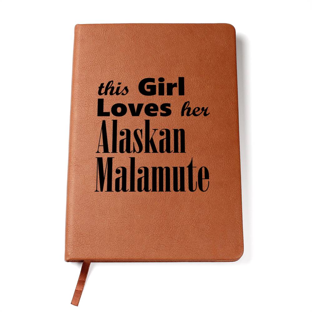 Alaskan Malamute - Vegan Leather Journal