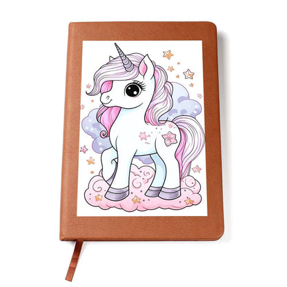 Cute Unicorn 032 - Vegan Leather Journal