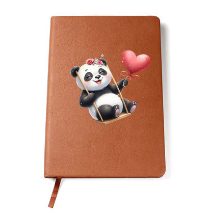 Valentine's Day Panda 015 - Vegan Leather Journal