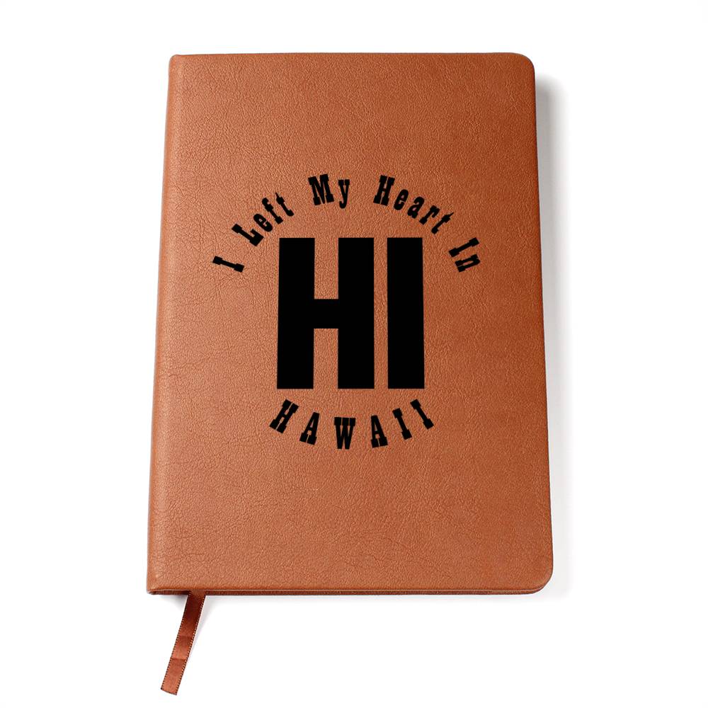 Heart In Hawaii v01 - Vegan Leather Journal