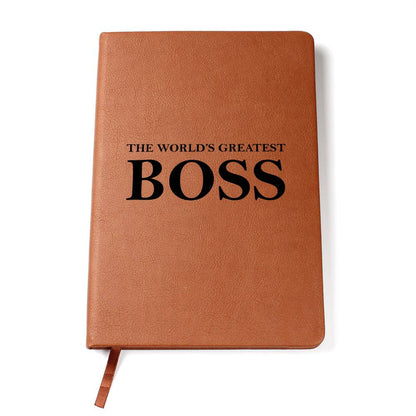 World's Greatest Boss - Vegan Leather Journal