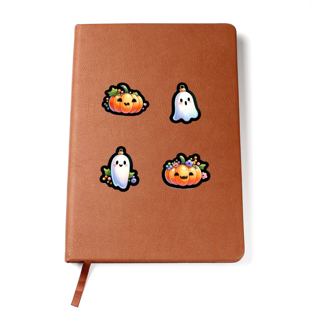 Cute Halloween Sticker 006 - Vegan Leather Journal