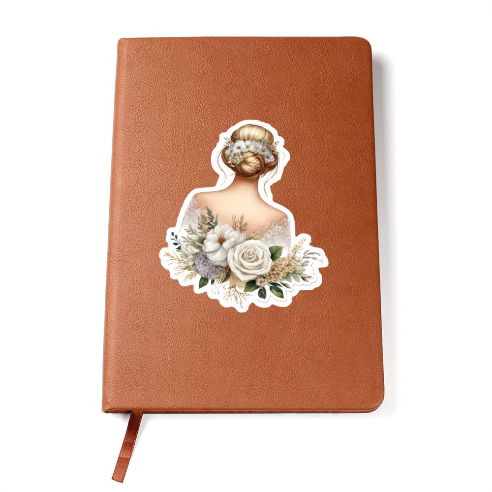 Luxury Wedding Decor Sticker 024 - Vegan Leather Journal