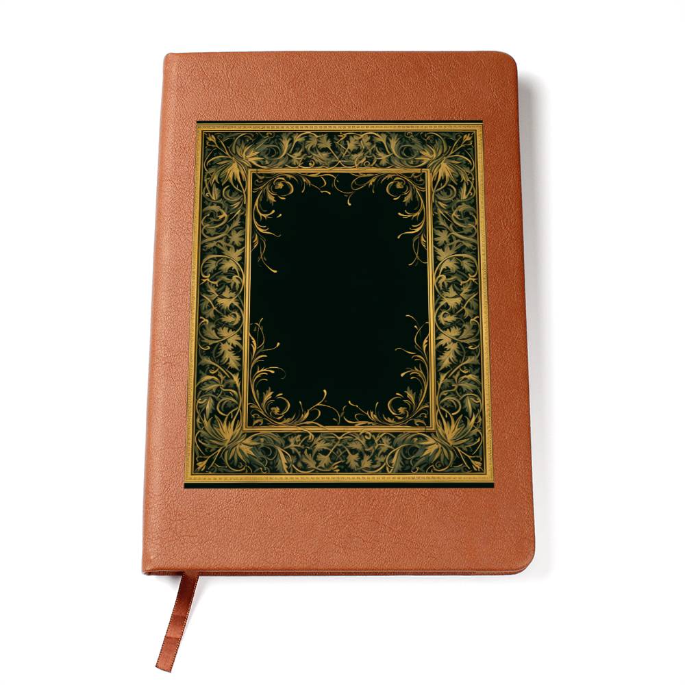 Ornate Gold Cover 120 - Vegan Leather Journal