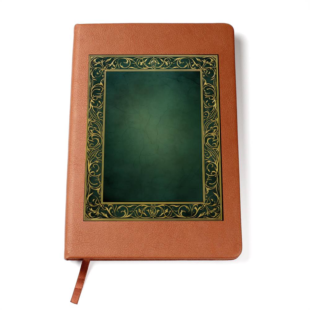 Ornate Gold Cover 122 - Vegan Leather Journal