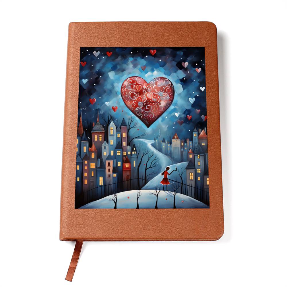 Valentine's Day Art 212 - Vegan Leather Journal