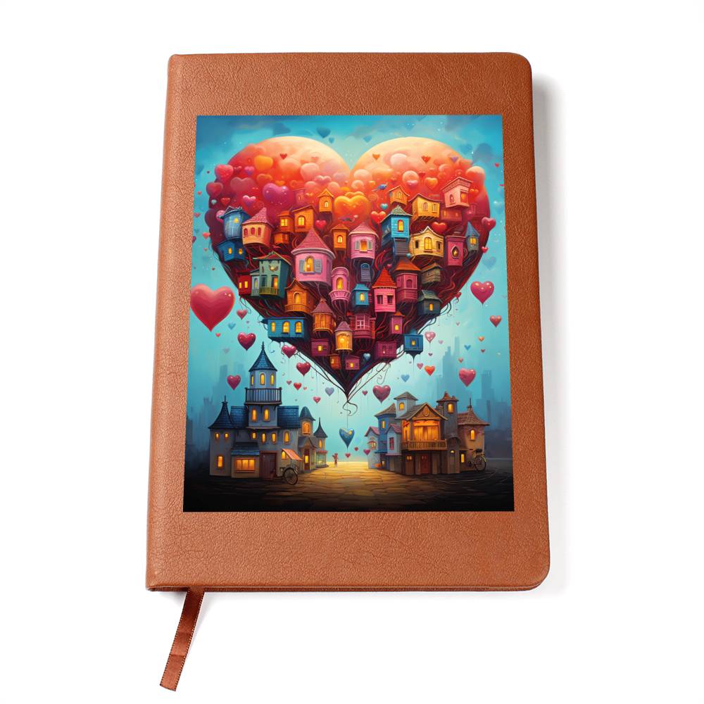 Valentine's Day Art 457 - Vegan Leather Journal