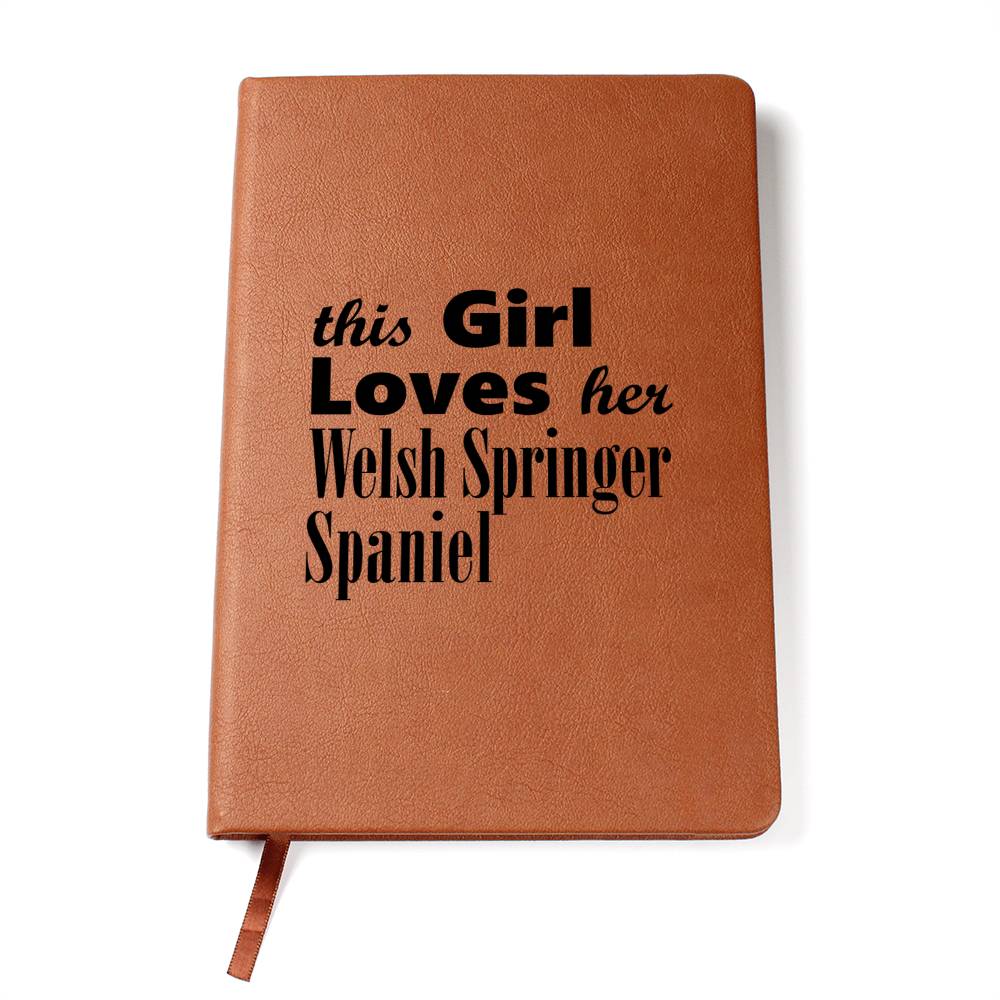 Welsh Springer Spaniel - Vegan Leather Journal