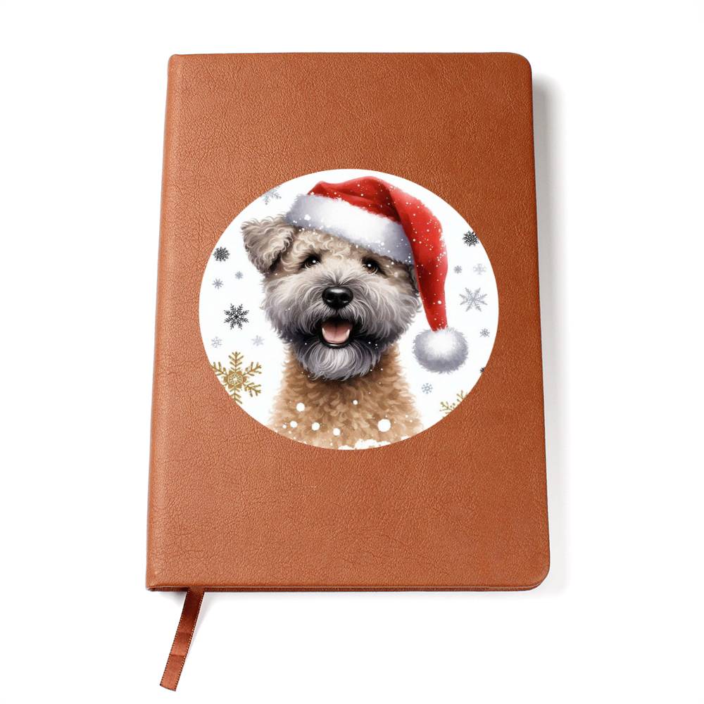 Christmas Dog - Pumi - Vegan Leather Journal