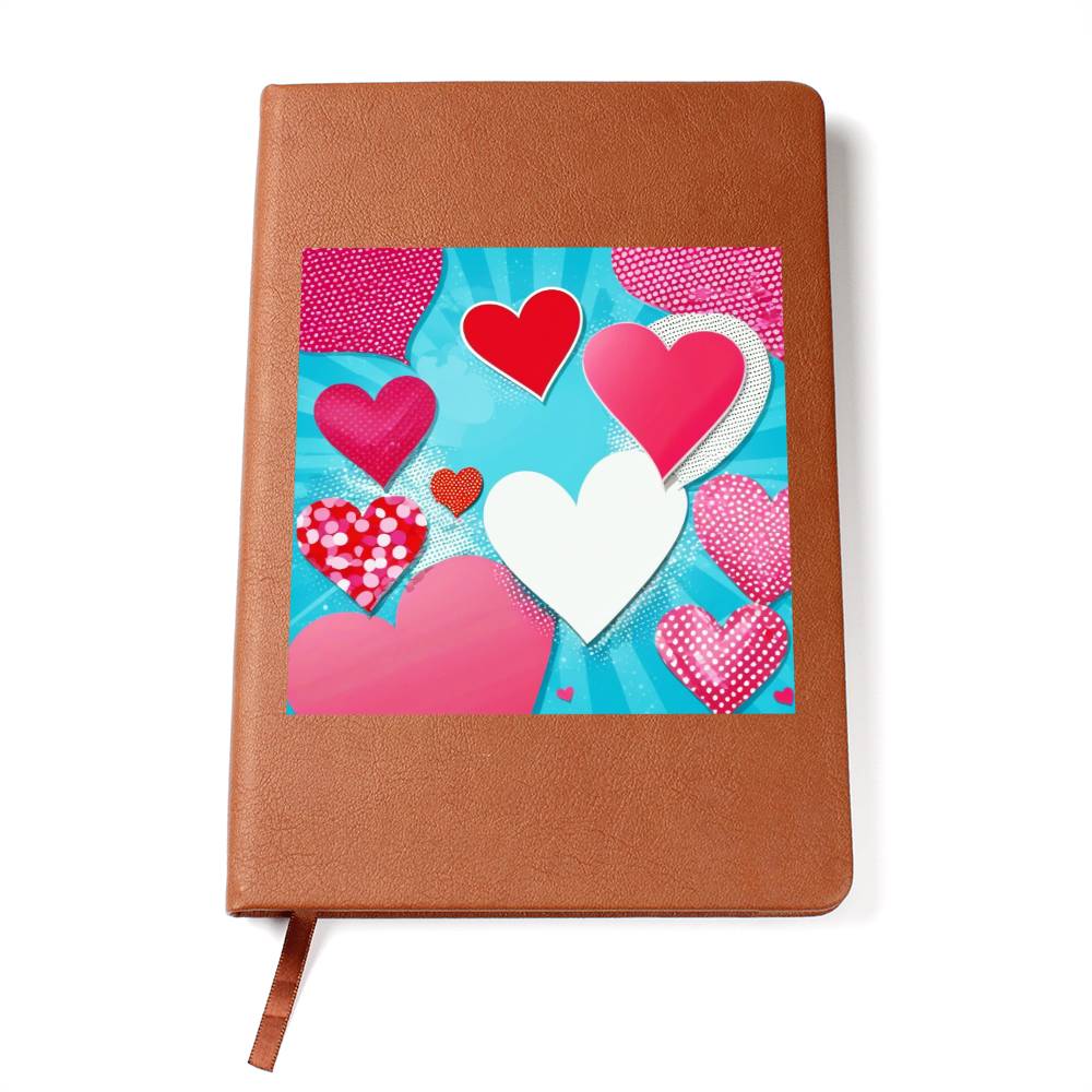 Valentine's Day Pop Art 11 - Vegan Leather Journal