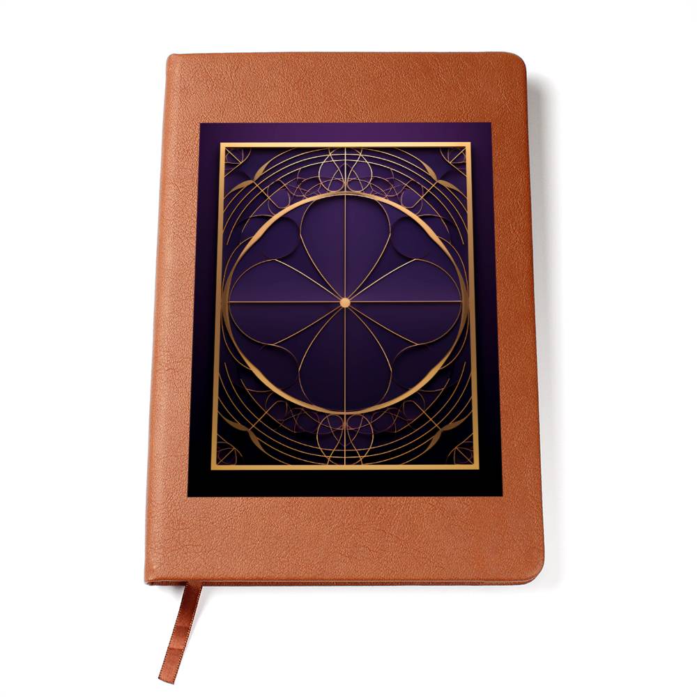 Ornate Gold Cover 040 - Vegan Leather Journal