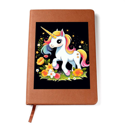 Cute Unicorn 102 - Vegan Leather Journal